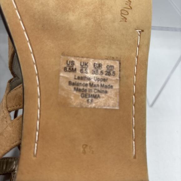 Sam Edelman Gemma Gladiator Sandals Size 8.5 Brown Lace-Up Women’s Flats - Picture 8 of 9